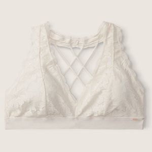 NWT S/DD Coconut White Victoria’s Secret Pink Bralette